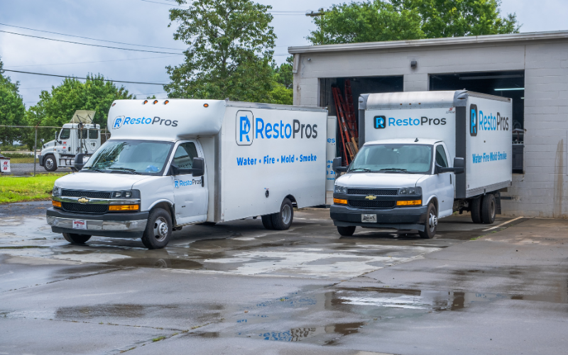 RestoPros restoration vehicles ready for emergency response