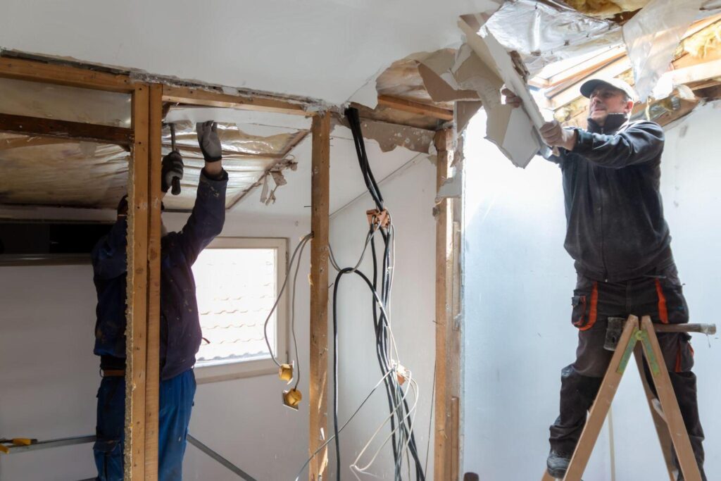 Commercial reconstruction and restoration work
